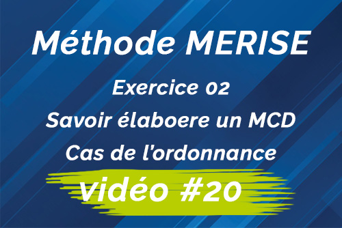 Merise, Exercice 02 :Savoir élaborer un MCD - Cas de l'ordonnance